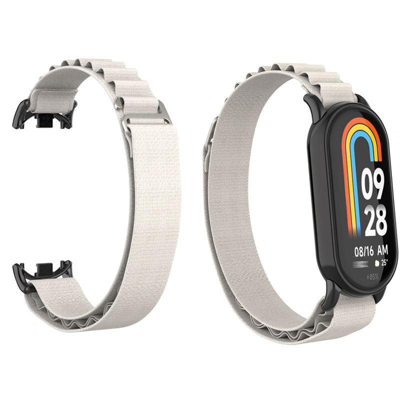 Nylon Sports Strap with Adjustable Metal G-hook for Mi 8 Watch-Starlight B