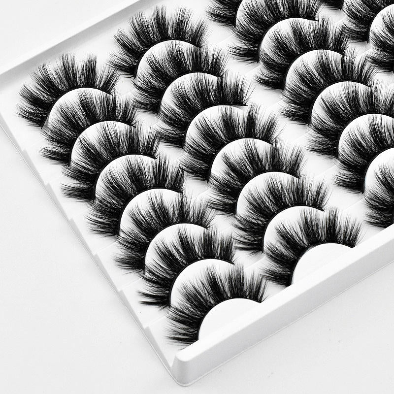 3D Multi-Layer False Eyelashes 14 Pairs Fluffy Cat Eye Lashes-E06