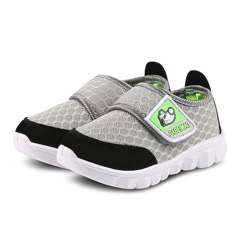 Baby Sneaker Shoes Breathable Mesh Athletic Casual Shoes For Boys Girls-Grey