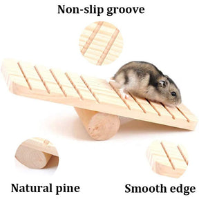 Hamster Toys Seesaw Swing Set Fun Exercise House Cage Nest Accessories