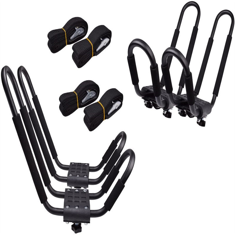 2 Pairs Car Kayak Roof Baggage Bracket Rooftop Mount Accessories