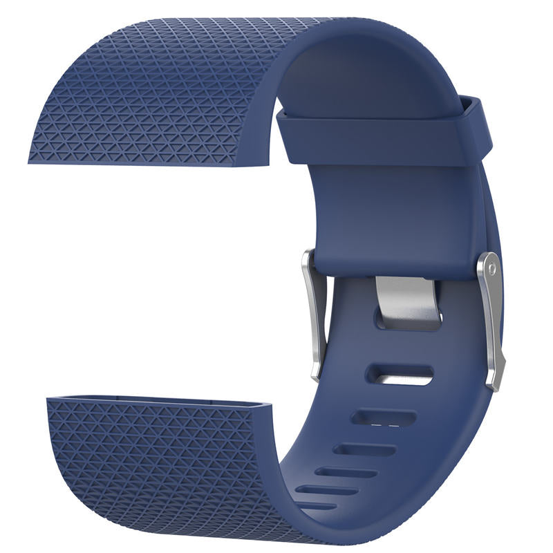 Soft Silicone Band For Fitbit Surge Smart Watch Replacement Accessories-Dark Blue