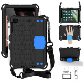 Hive iPad Case For iPad Mini 1/2/3/4/5 Durable Stand Cover With Shoulder Strap-BlackBlue