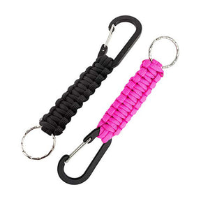 2 Pcs Paracord Keychain with Carabiner for Backpack Camping-9