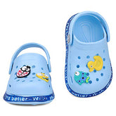 Childrens Clogs Boys Girls Soft Sandals Lightweight Non-Slip Shoes-SkyBlue