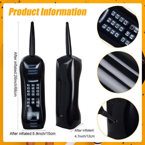 2 Pieces Inflatable Radio Inflatable Mobile Phone Props for 80s 90s Party
