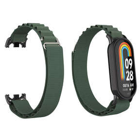 Nylon Sports Strap with Adjustable Metal G-hook for Mi 8 Watch-Green B