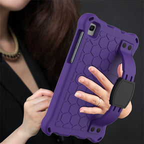 Hive Tablet Case For SamSung Tab A7 Lite 8.7(T220/T225) 2021/Tab A8 (P200/P225) 2019 Durable Stand Cover With Shoulder Strap-PurpleBlack
