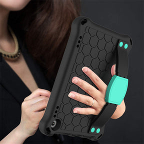 Hive Kindle Fire HD8/HD8 Plus (2020) Tablet Case Durable Stand Cover With Shoulder Strap-BlackAqua