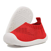Toddler Shoes Baby First-Walking Trainers Toddler Infant Boys Girls-C001Red