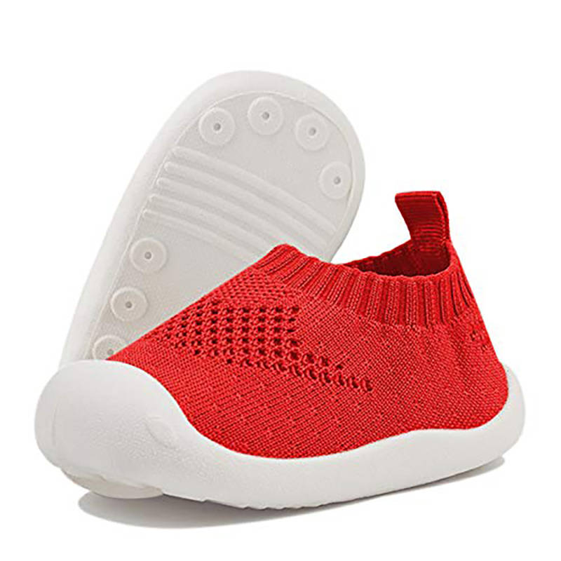 Toddler Shoes Baby First-Walking Trainers Toddler Infant Boys Girls-C001Red