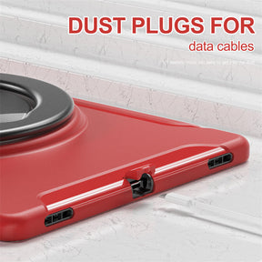 Tablet Case For iPad 10th Full Body Protection with 360¡ã Stand Portable-Red