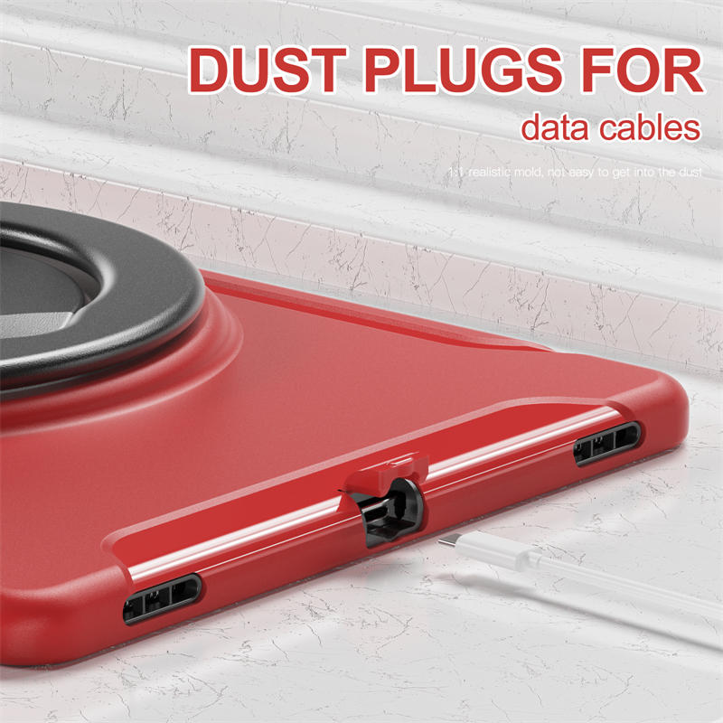 Tablet Case For iPad 10th Full Body Protection with 360¡ã Stand Portable-Red