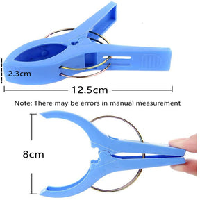 Plastic Large Strong Windproof Clothespins Towel Clips 8 Pack Assorted Color