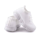 Baby First Walking Shoes Toddler Boys Girls Cotton Mesh Breathable Sneakers-White