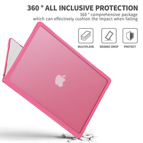 Shockproof Case Solid Color Compatible with Macbook Air 15 2023 A2941-Rose