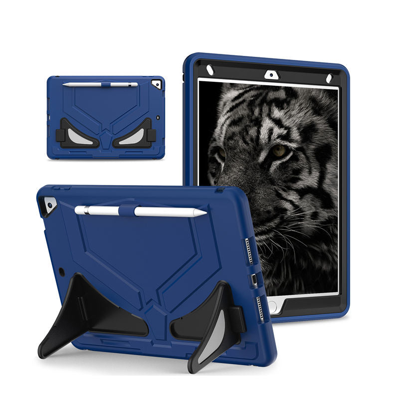 Tablet Case Kids Friendly with Pencil Holder for iPad 11 2020/2021/2022-NavyBlue