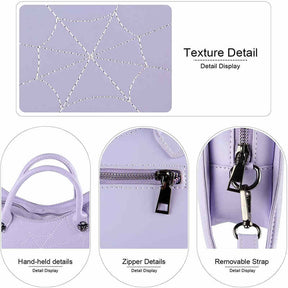 Women Novelty Bat Shoulder Bag Fashion Halloween Handbags-Purple