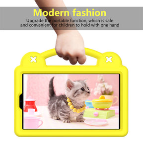 Strawberry Tablet Case with Holder for HUAWEI M3/Samsung Galaxy Tab A7 Lite (2021)/A8 (2019)-Yellow