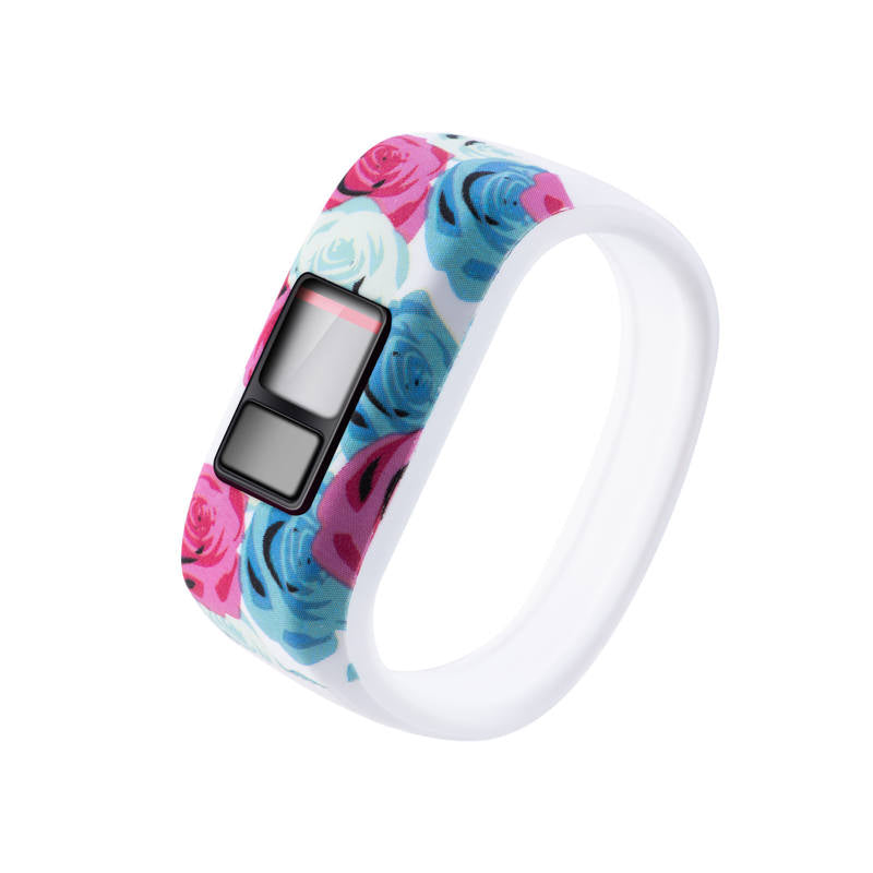Soft Silicone Replacement Watchband for Garmin Vivofit Vivofit 3/Vivofit JR/JR 2 Band for Kids Women Men-Color8