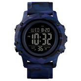 Boys Digital Sports Watch Waterproof Back Light Watch-CamouflageBlue