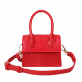 Small Square Bag Women Simple Mini Messenger Bag-Red