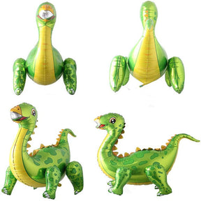 3D Tanystropheus Self-standing Dinosaur Balloon Birthday Party Baby Shower Decoration Inflatable Kit-Green