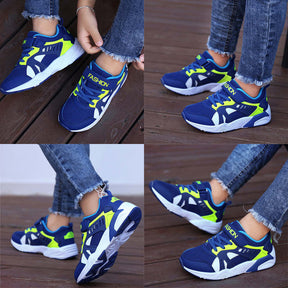 Boys Mesh Lightweight Sneakers Childrens Running Shoes-Navy Blue