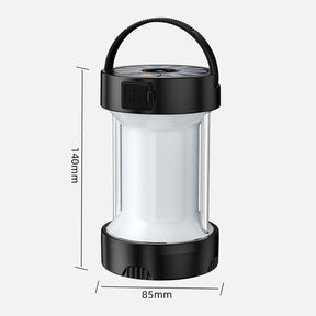 LED Camping Lantern Rechargeable with 4 Modes for Power Outages Outdoor Emergency-Black