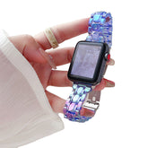 Slim Bracelet Strap Fashion Acrylic Folding Clasp for Apple Watch-4