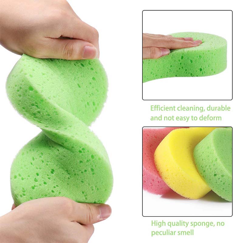 5 Pcs Car Wash Sponges Bone Design for Polishing Porous