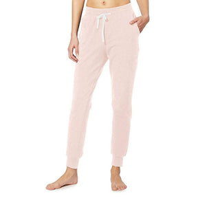 Womens Yoga Jogging Pants Cotton Casual Sports Pants-Pink