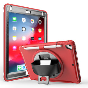 Spider Man 3-Layer Multi-Function Case With Pencil Holder For iPad 5/6 iPad Air1/2 iPad Pro 9.7-Red