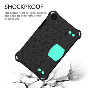 Hive SamSung Tab A 8.0 T290/T295 (2019) Tablet Case Durable Stand Cover With Shoulder Strap-BlackAqua