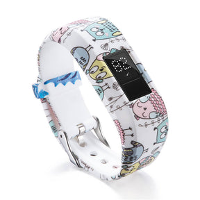 Compatible With Garmin Vivofit JR /Vivofit 3 Soft Silicone Colorful ReplacementWristbands-Color1