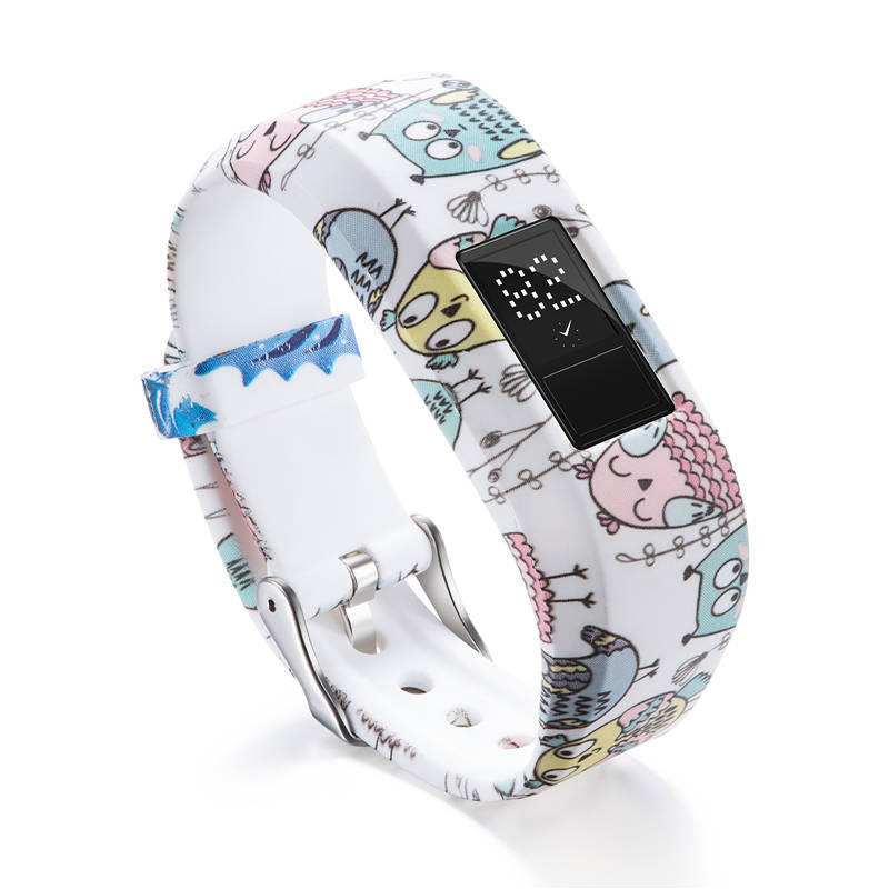 Compatible With Garmin Vivofit JR /Vivofit 3 Soft Silicone Colorful ReplacementWristbands-Color1