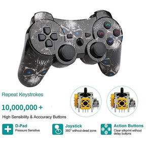 Wireless Controller with High Performance Motion Sense Double Vibration for PS3-Black