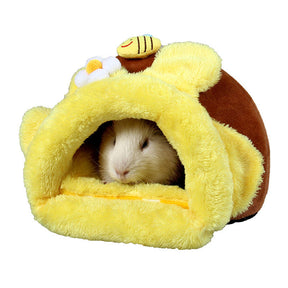 Wasp-Shaped Small Pets House Fleece Warm Bed