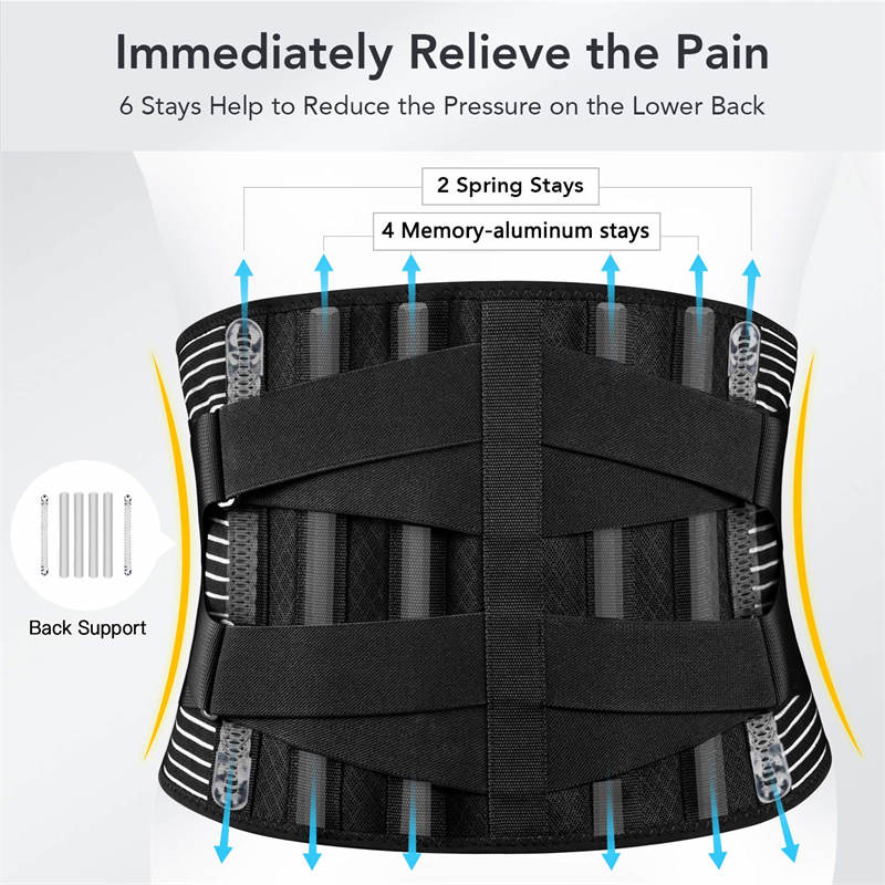 The Double Pressurized Breathable Elastic Back Support Belt May Relieve Back Pain Waist Belt
