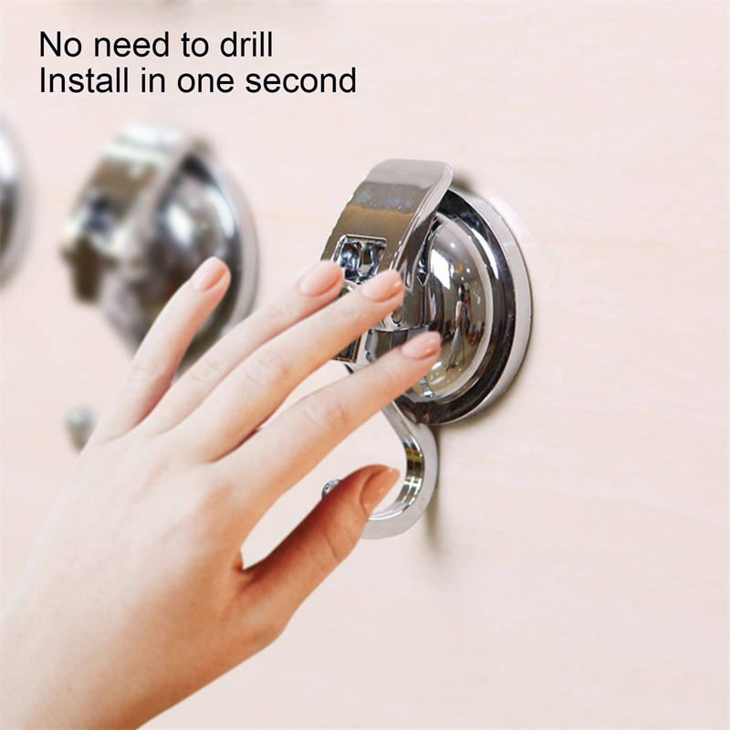 3 Pcs Heavy Duty Vacuum Suction Cup Hooks Specialized for Kitchen Bathroom Restroom Organization