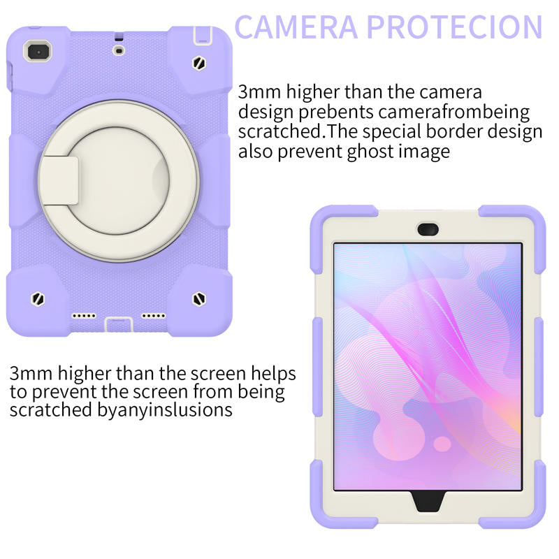 iPad Case For iPad 9.7/Air 2 with 360¡ãSwivel Stand-Taro Purple