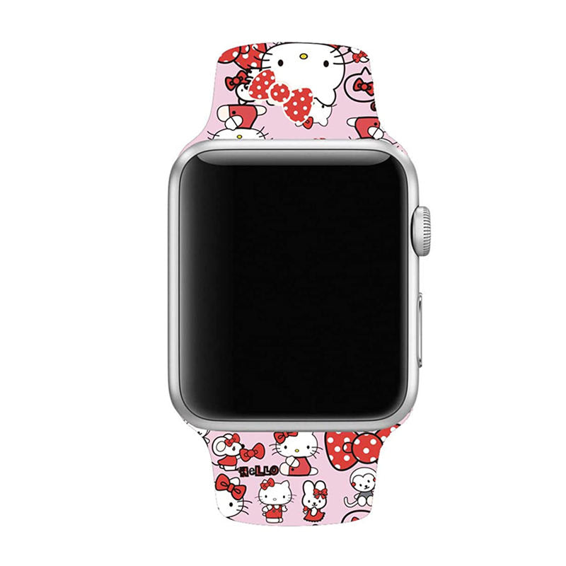 Soft Silicone Cartoon Hello Kitty Bands for Apple Watch Series SE/6/5/4/3/2/1-C23