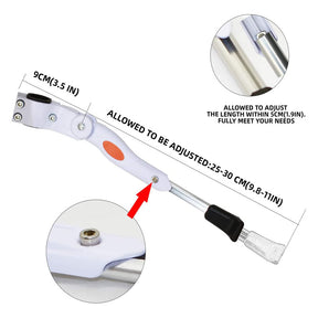 Adjustable Bike Kickstand Aluminum Rear Side Bicycle Stand for Bike 22inch-27inch-White