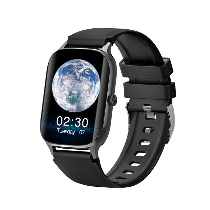 F37 HD Smart Watch Fitness Tracker with Blood Oxygen Temperature Sleep Monitor-Black