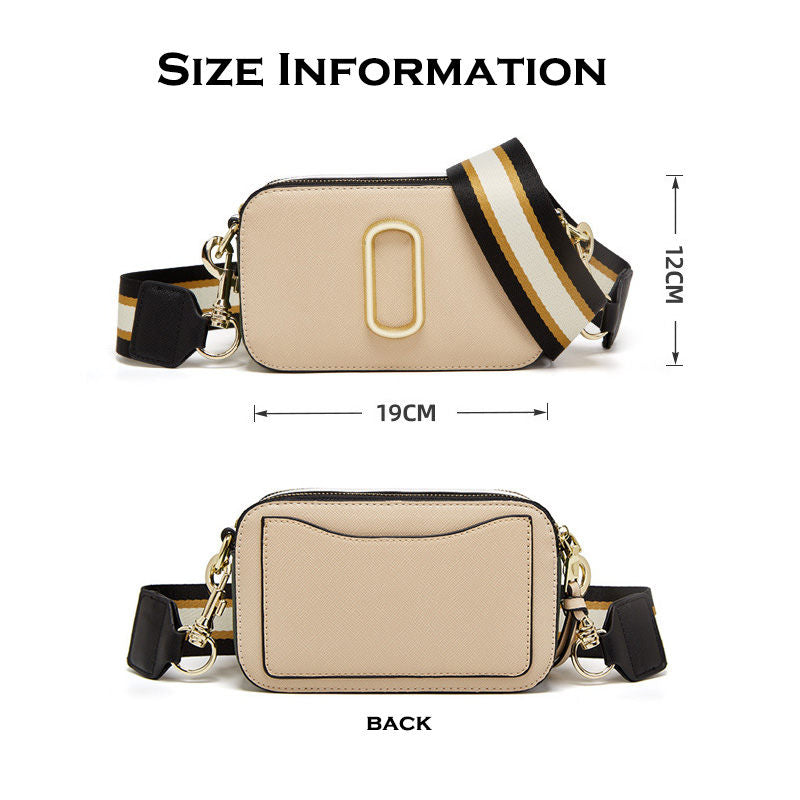 Womens Crossbody Bags Small PU Leather Purse Zipper Shoulder Handbag-Khaki
