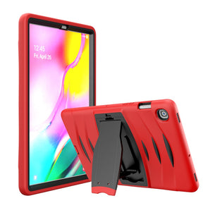 Shock Wave Kickstand Case Anti-Fall Protection For Samsung Tab S5E 10.5 T720/T725(2019)-Red