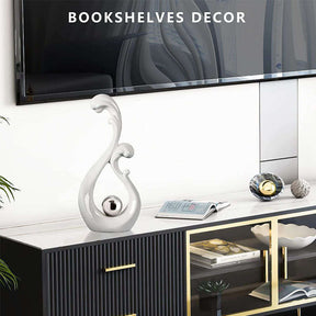 Modern Abstract Art Ceramic Statue Home Decorations for Living Room-Large