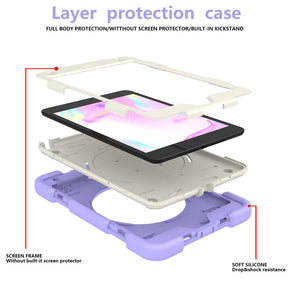 iPad Case For iPad Mini 4/5 with 360¡ãSwivel Stand-Taro Purple