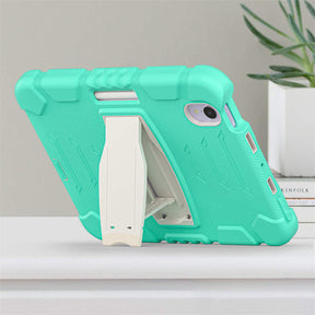 KingKong iPad Case For iPad Mini 6 Three-Layer Hybrid Protective Case With Holder-MintGreen