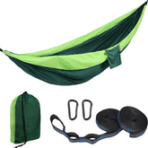 Camping Portable Hammocks with 2 Tree Straps for Travel Beach Backyard-FruitGreen